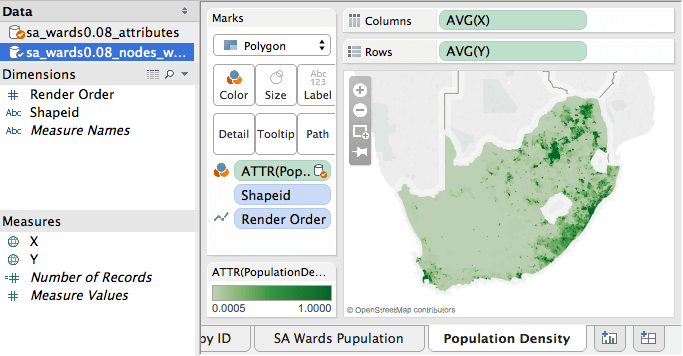 SA Ward Population Density